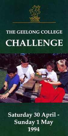 Geelong College Challenge <br/>Information Booklet, 1994.